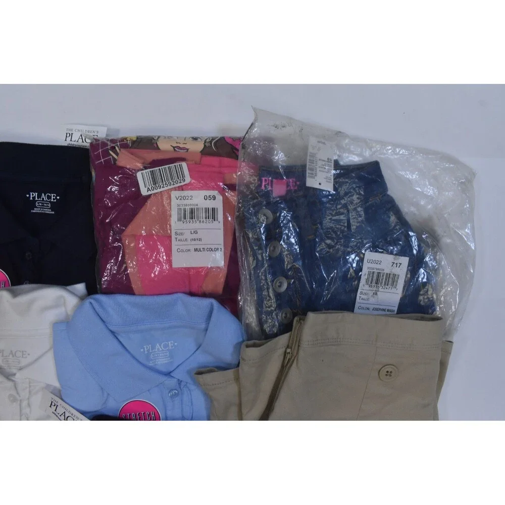 The Childrens Place Lot Of 12 Girls Size Large 10/12 Mixed Season Tops Bottoms